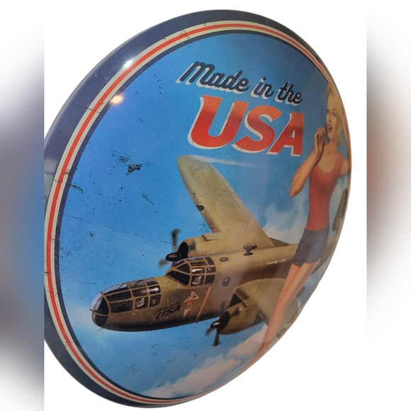 Made in the USA Dome Metal Sign -U.S. Air Force American Pride Wall Decor New - Picture 2 of 3